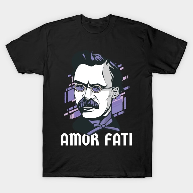 Amor Fati Design for a Philosopher T-Shirt by NeverTry